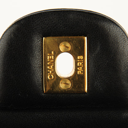 Chanel Lambskin Quilted Medium Double Flap Black 5 of 8