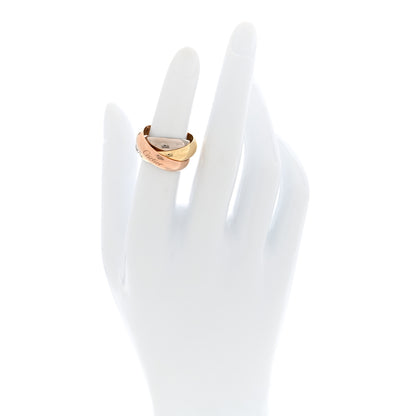 Cartier 18K Pink Yellow White Gold Extra Large Trinity Ring 51 5.75 2 of 7
