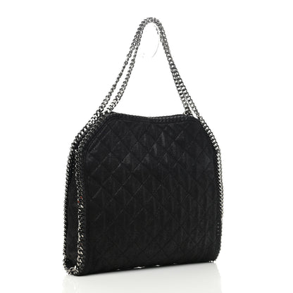 Stella McCartney Shaggy Deer Quilted Falabella Fold Over Tote Black 2 of 11