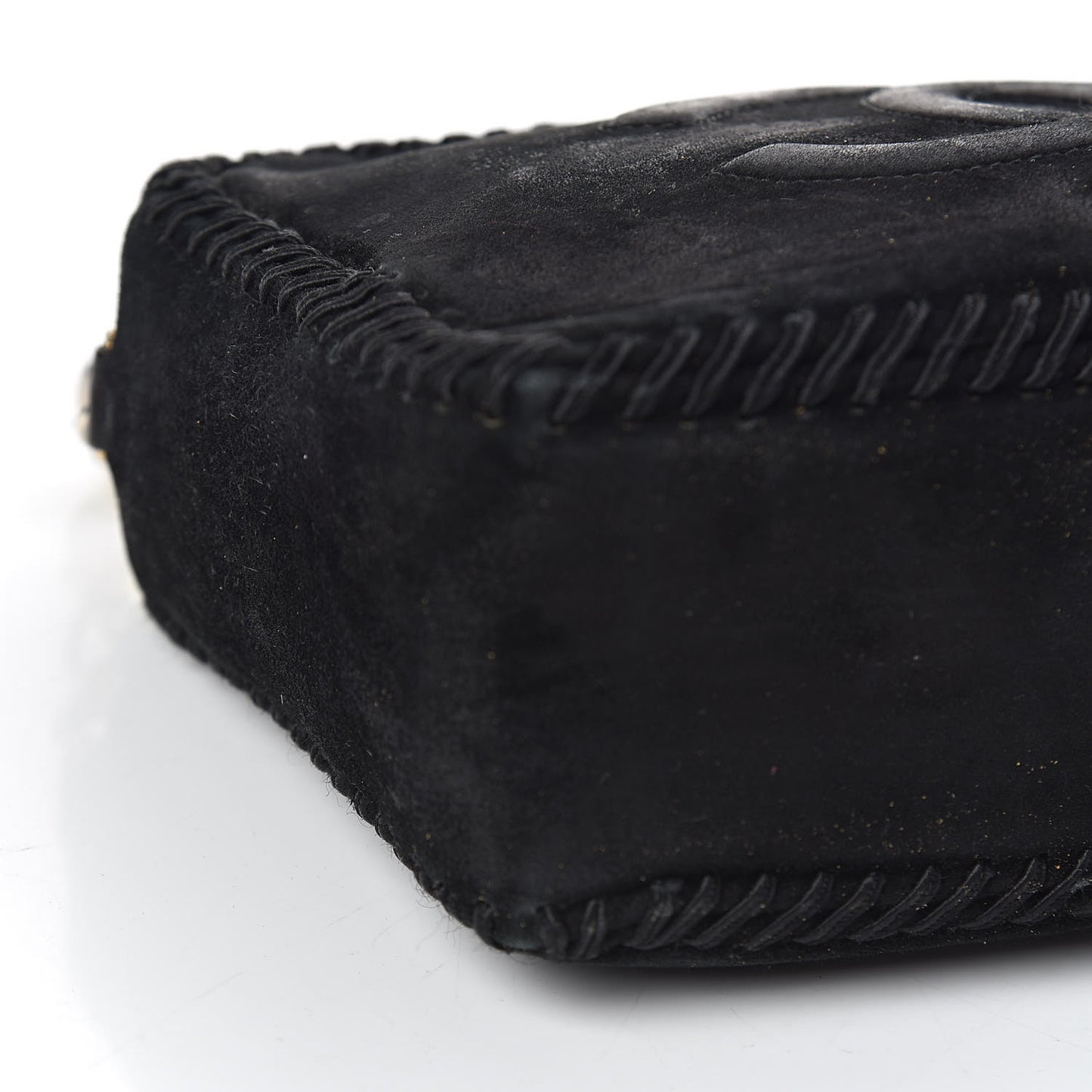 Suede CC Tassel Camera Case Black
