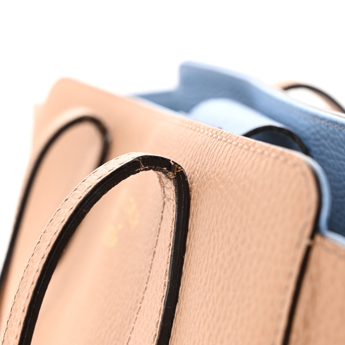 Dollar Calfskin Small Swing Tote Camelia Mineral Blue