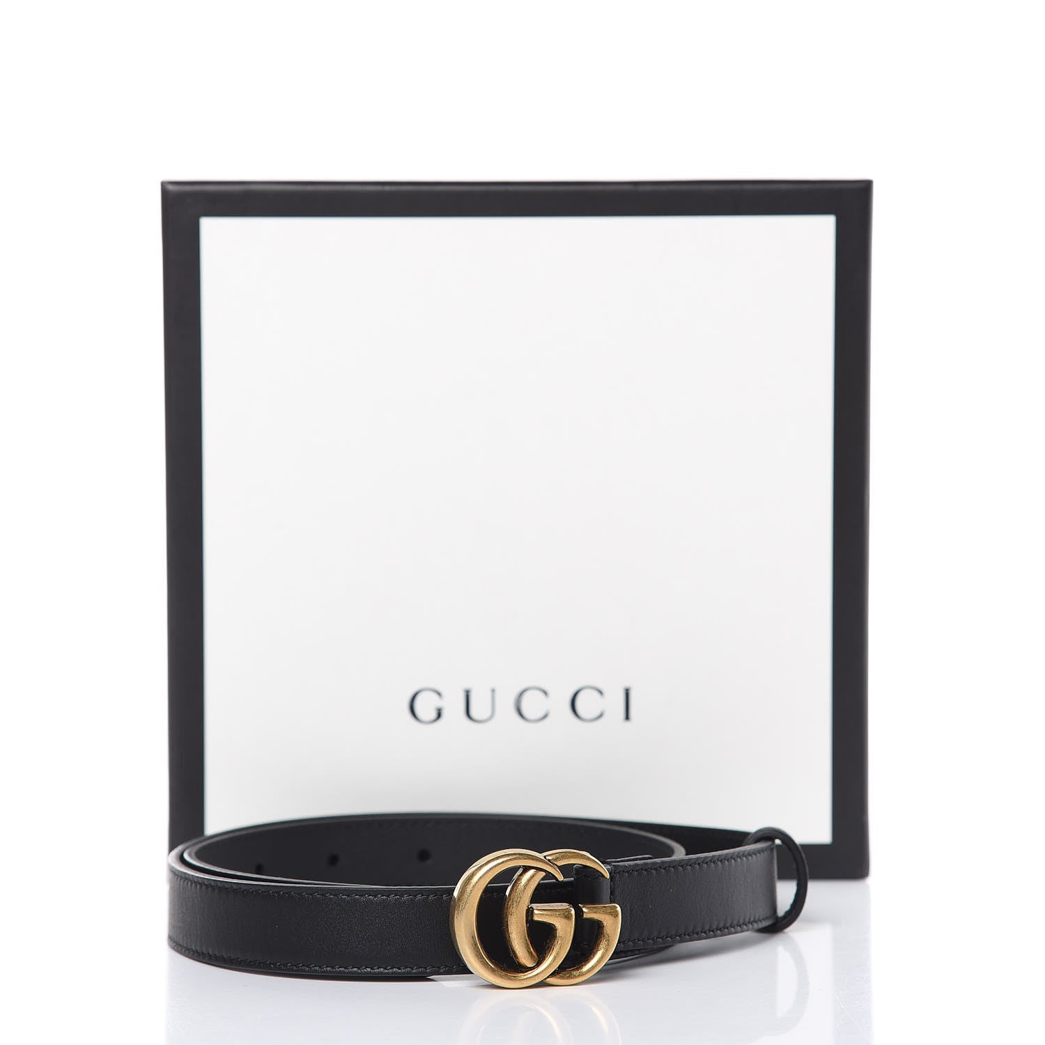 Gucci Calfskin Double G 20mm Belt 70 28 Black 10 of 10