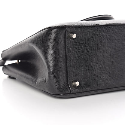 Prada Saffiano Small Galleria Double Zip Tote Black 13 of 16
