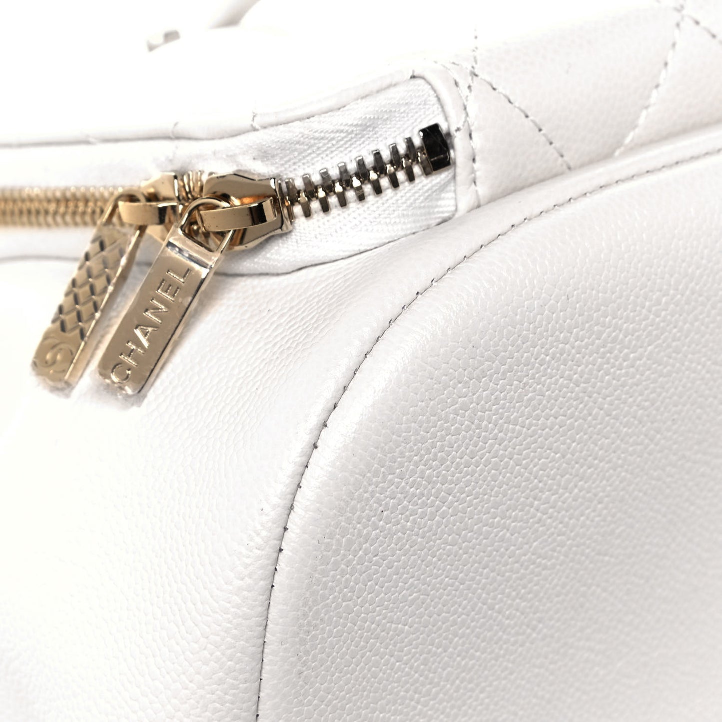 Caviar Quilted Business Affinity Backpack White