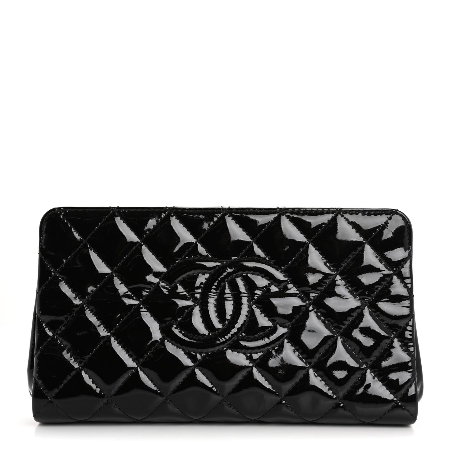 Patent CC Quilted Timeless Clutch Black