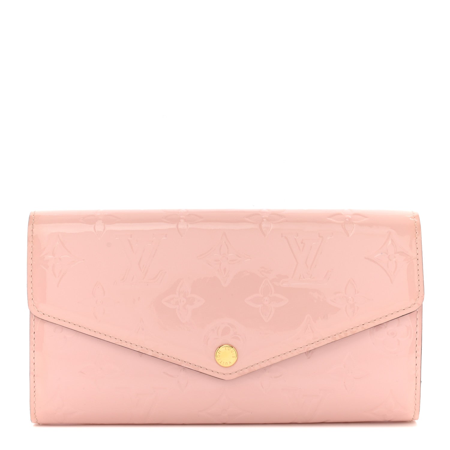 Louis Vuitton Vernis Sarah Wallet NM Rose Ballerine 1 of 9