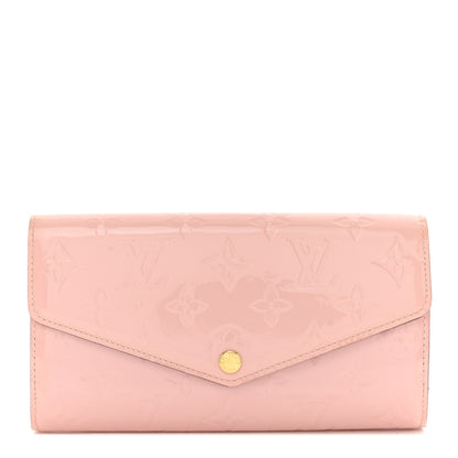 Louis Vuitton Vernis Sarah Wallet NM Rose Ballerine 1 of 9