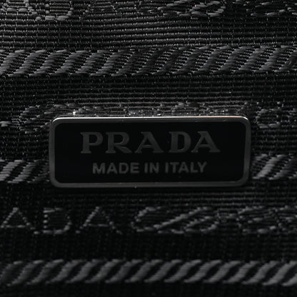 Prada Grace Lux Triangle Logo Embossed Triangle Wristlet Pouch Mango 6 of 9