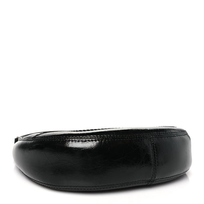 Marc Jacobs Crinkled Calfskin Crusier Crescent Bag Black 4 of 10