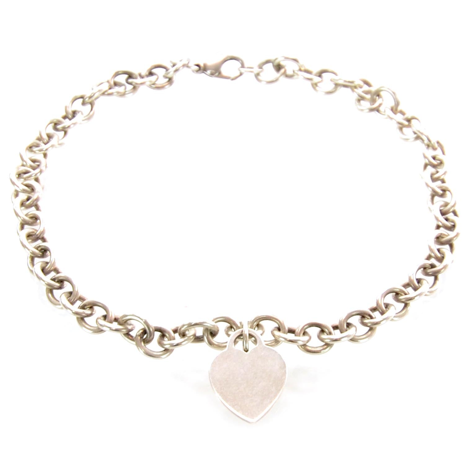 Tiffany Sterling Silver Heart Tag Necklace 1 of 4