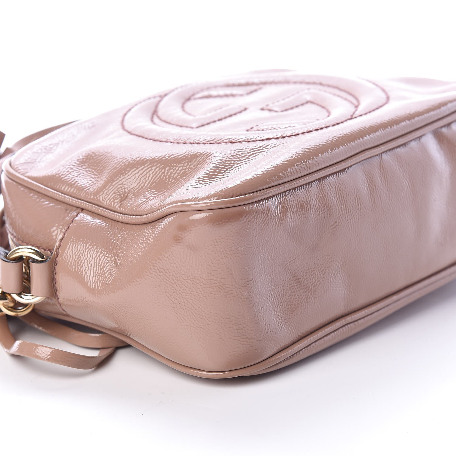 Gucci Vernice Naplack Small Soho Disco Bag Dark Cipria 8 of 9