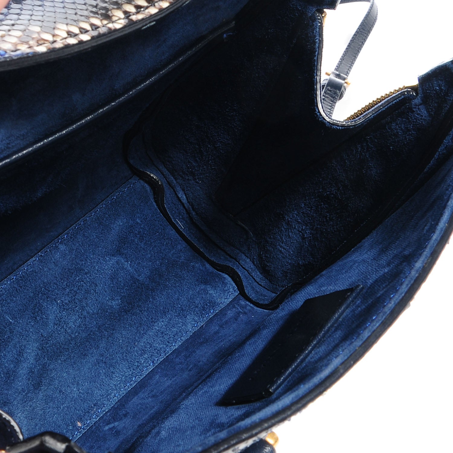 Alexander McQueen Python Mini Heroine Blue 5 of 8