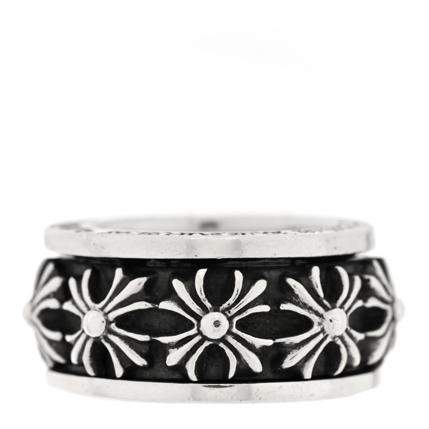 Chrome Hearts Sterling Silver Spinner Ring 57 8 1 of 4