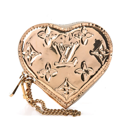 Louis Vuitton Monogram Miroir Heart Coin Purse Gold 1 of 6