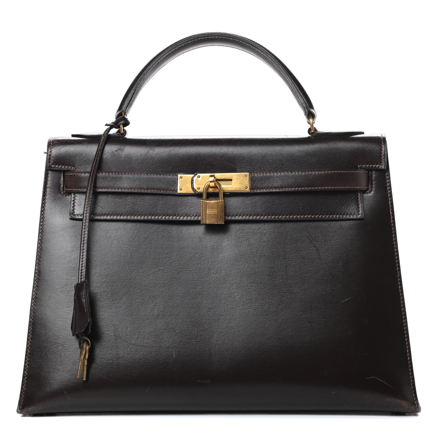 Hermes Box Kelly Sellier 32 Chocolate 1 of 24