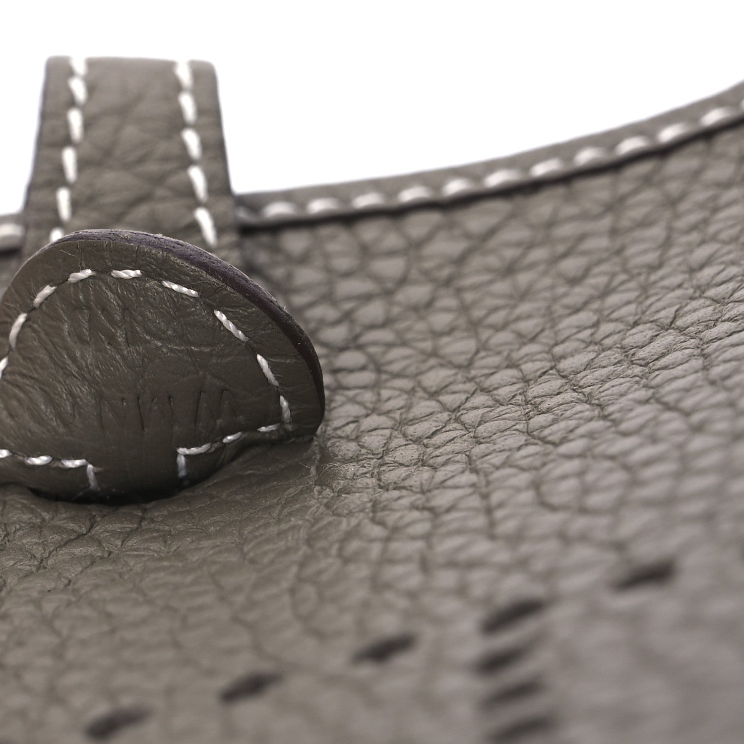 Hermes Taurillon Clemence Amazone Evelyne TPM Etoupe Bleu Indigo 7 of 13