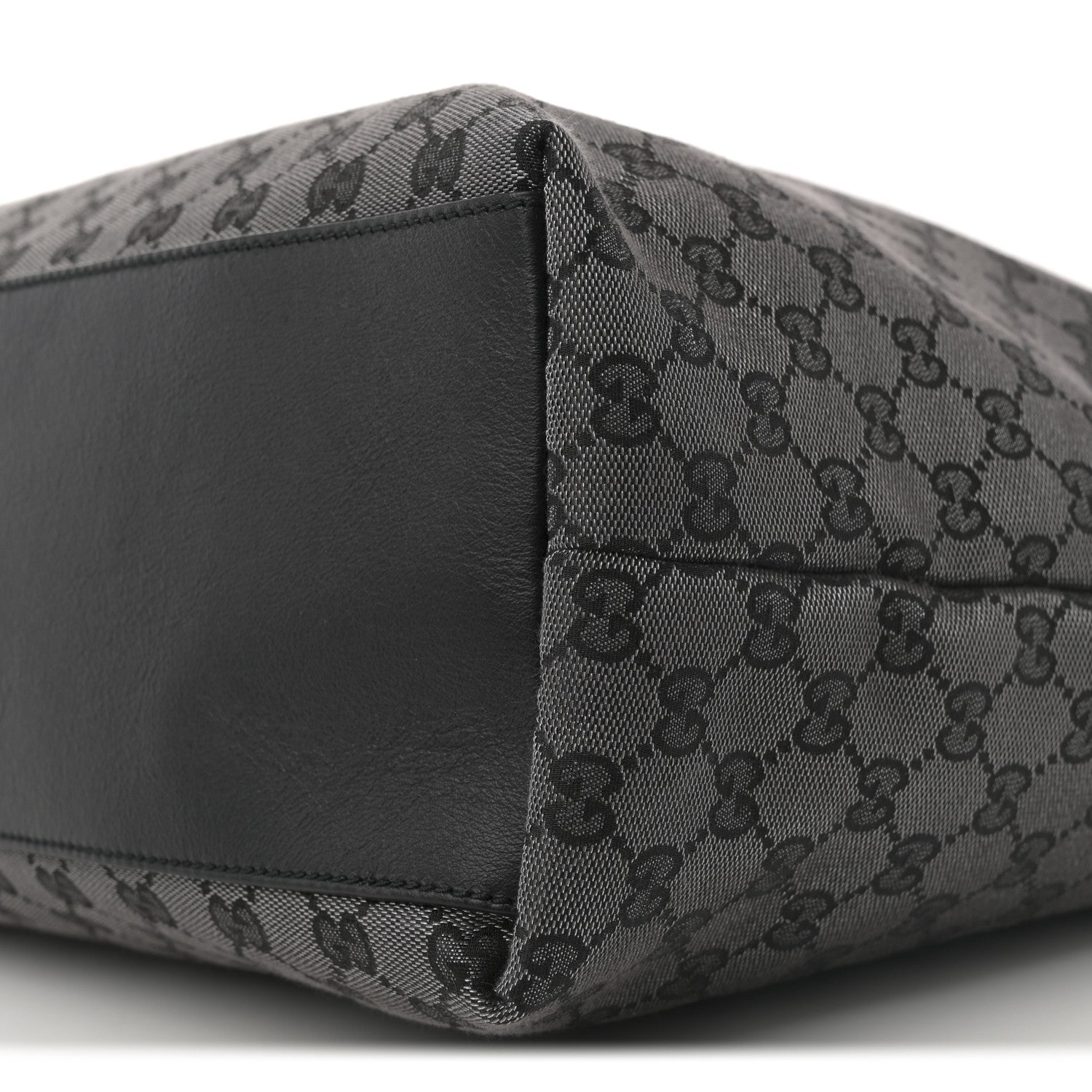 Gucci Metallic Monogram XL Shopper Black 19 of 21