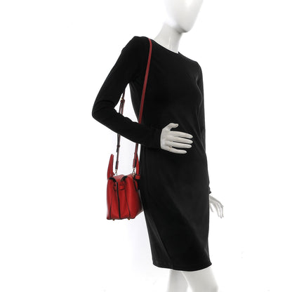 MCM Grained Calfskin Mini Milla Tote Red 2 of 15