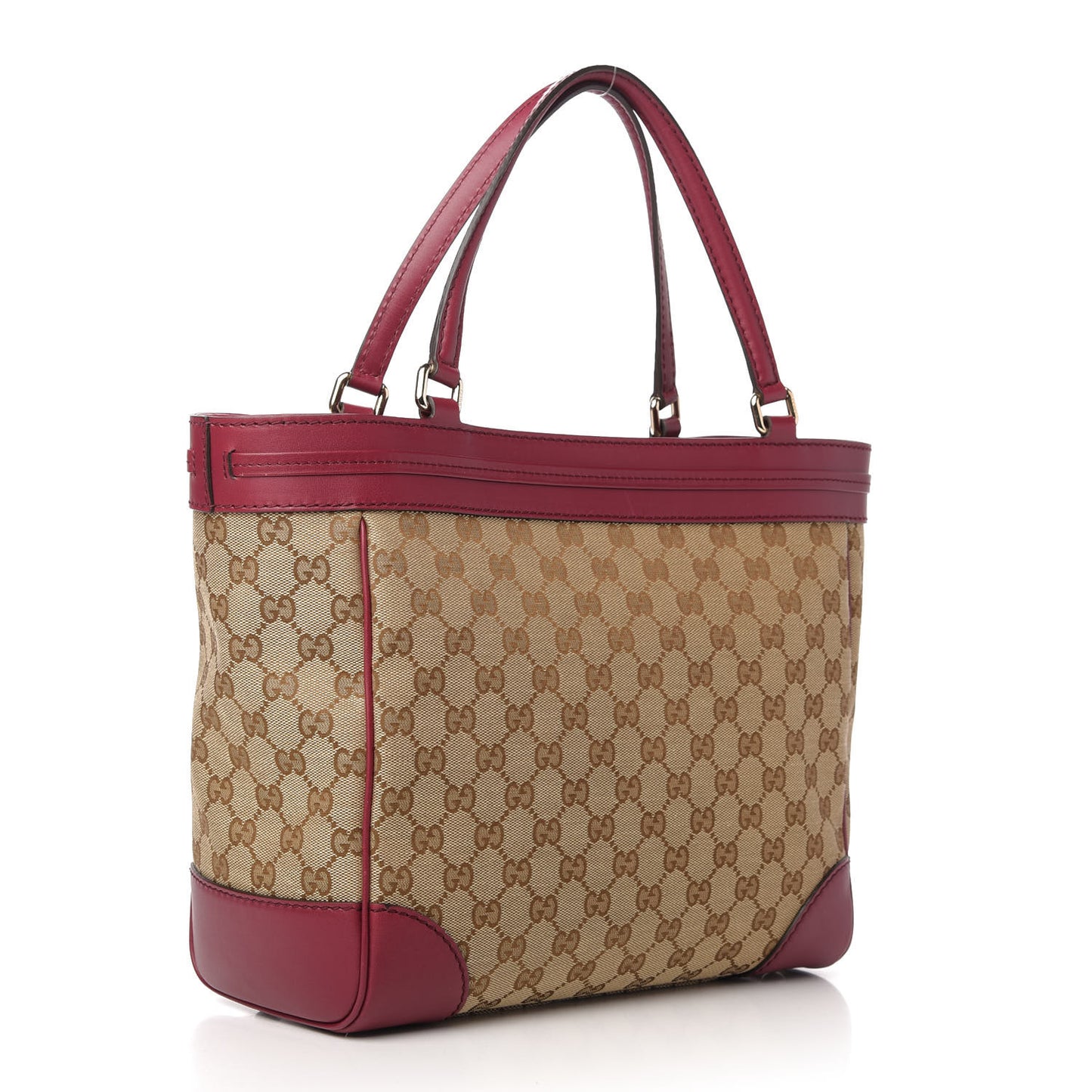 Monogram Web Medium Mayfair Tote Cherry