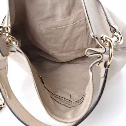 Gucci Pebbled Calfskin Large Soho Hobo Off White 5 of 11
