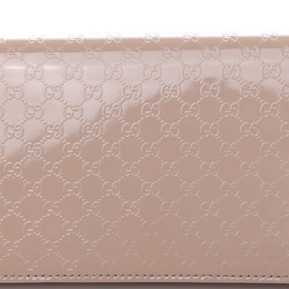 Gucci Patent Microguccissima Small Broadway Clutch Dark Cipria 8 of 9