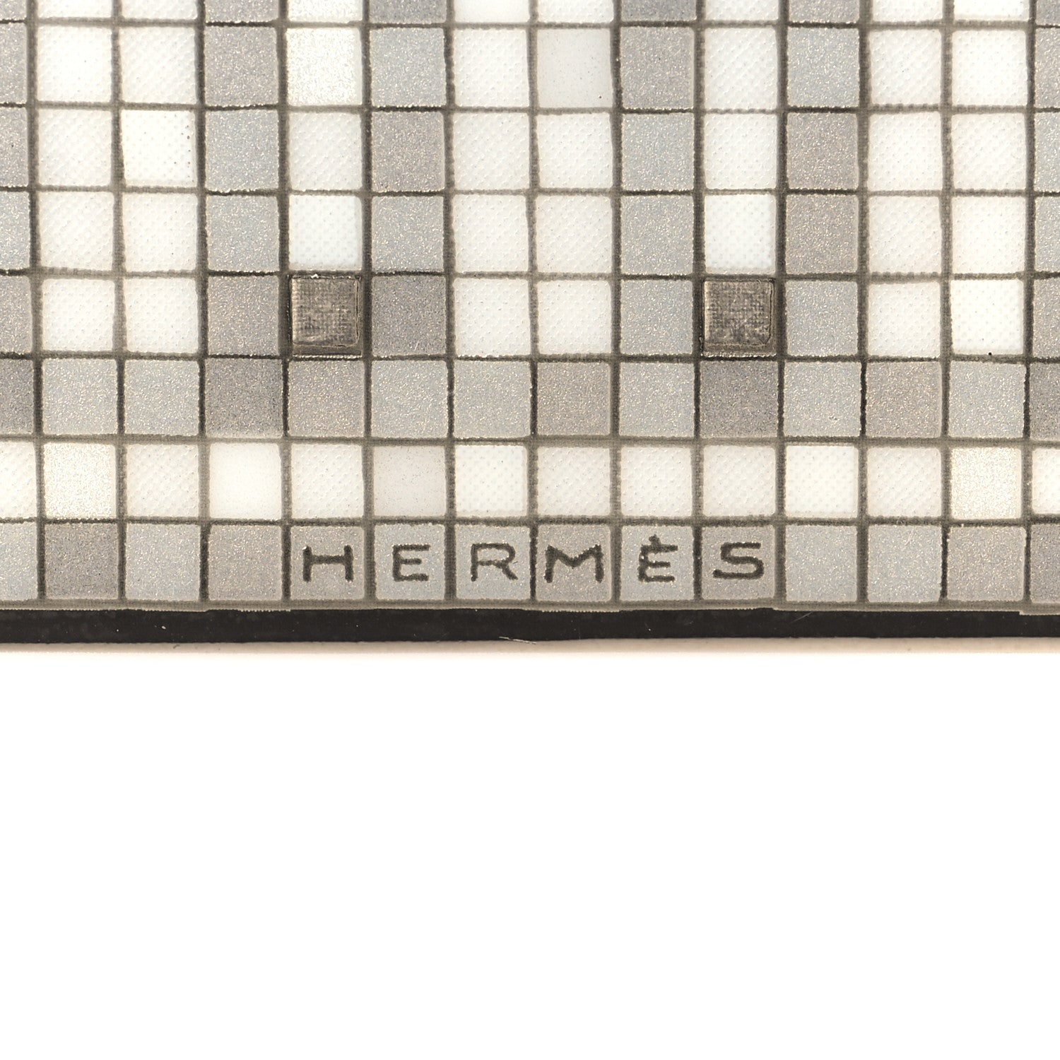 Hermes Porcelain Mosaique Au 24 Platine Square Plate N°2 5 of 8