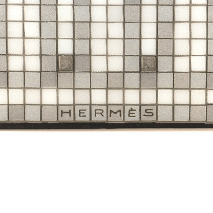 Hermes Porcelain Mosaique Au 24 Platine Square Plate N°2 5 of 8