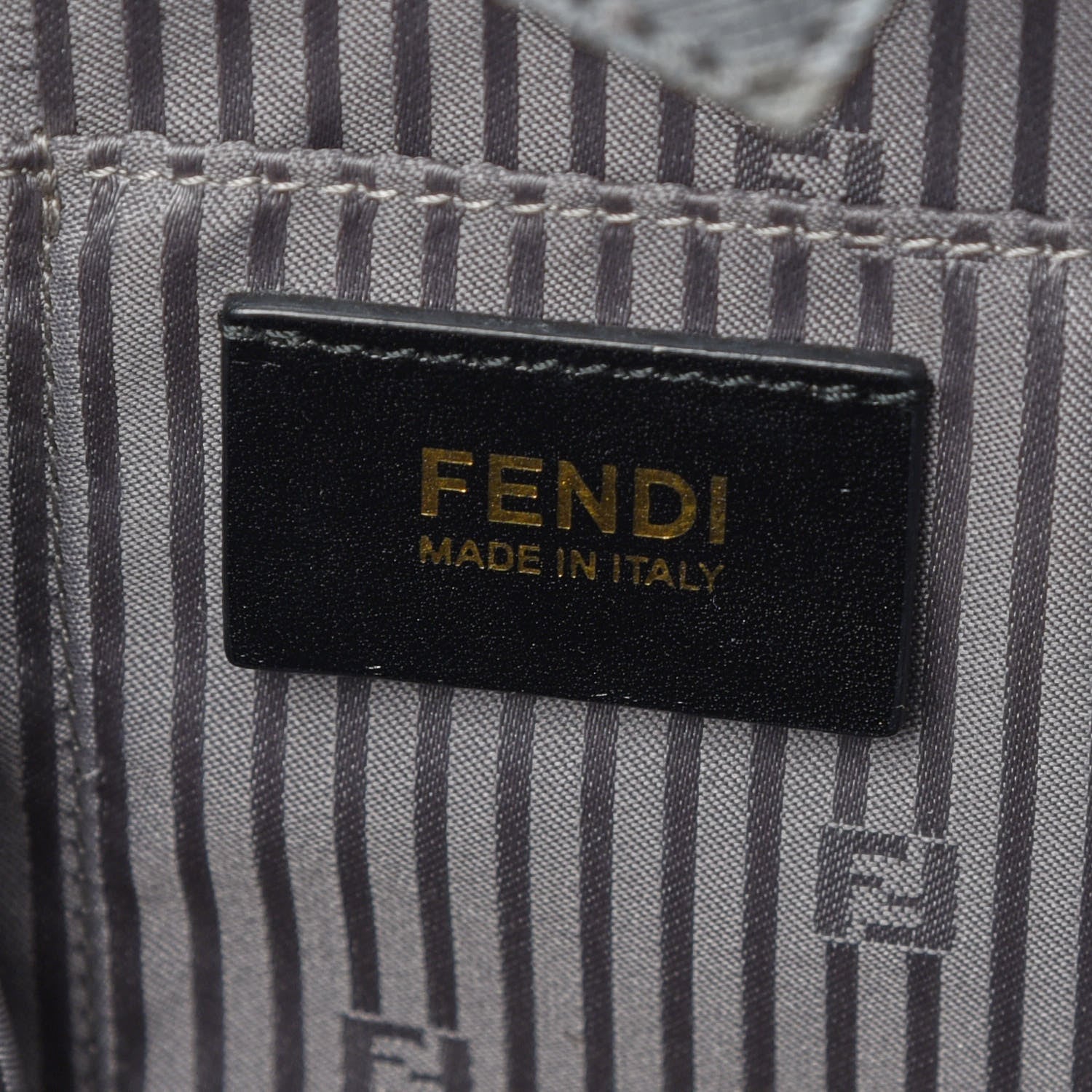 Fendi Vitello Elite Flamingo Regular 2Jours Tote Grigio Grigio Chiaro 8 of 19