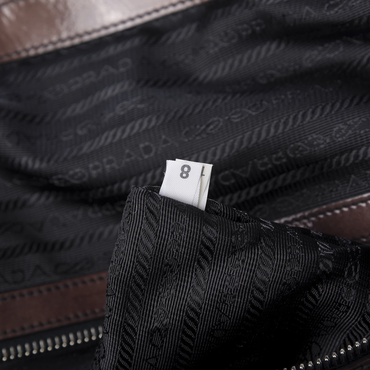 Prada Vernice Sfumata Bowler Nudo Black 9 of 11