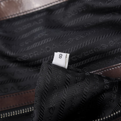 Prada Vernice Sfumata Bowler Nudo Black 9 of 11