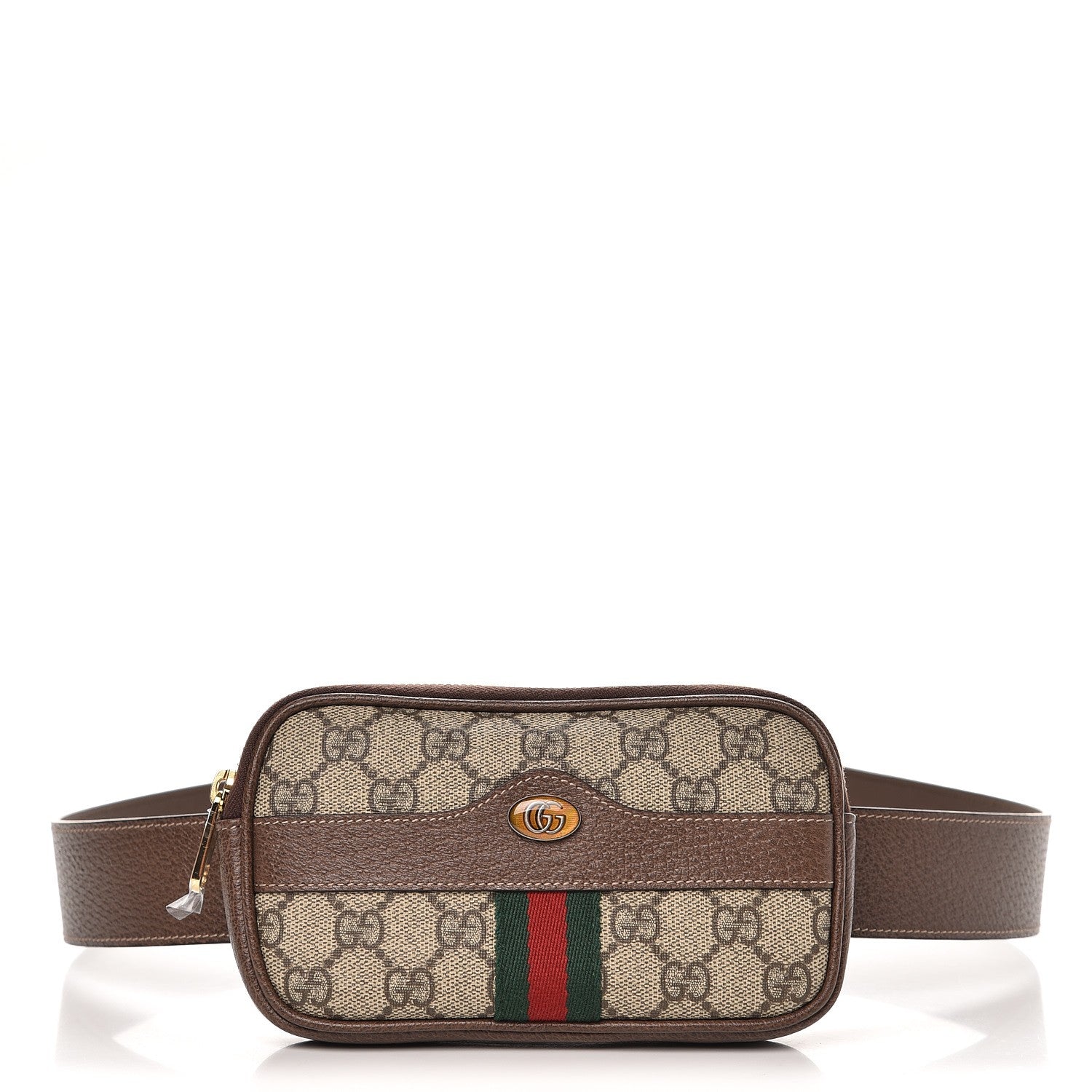 Gucci GG Supreme Monogram Ophidia Belted iPhone Case 105 42 Dark Brown 1 of 17