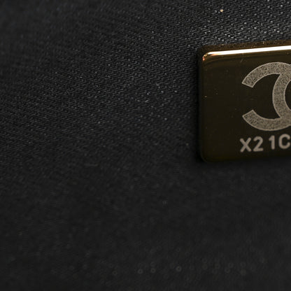 Chanel Denim Quilted Denim Mood Large Flap Black Multicolor 7 of 12