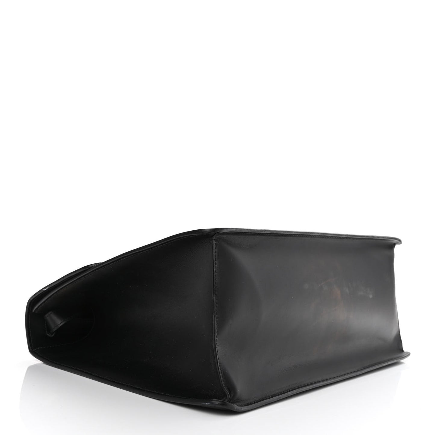 Calfskin Maxi Sylvie Top Handle Bag Black