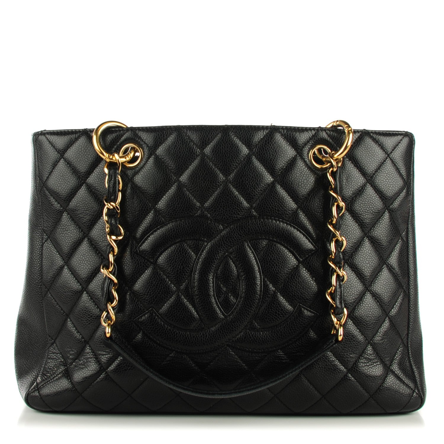 Chanel Caviar Quilted Grand Shopping Tote GST Black 1 of 7