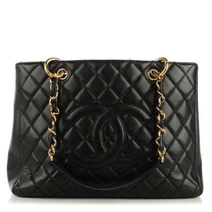 Chanel Caviar Quilted Grand Shopping Tote GST Black 1 of 7
