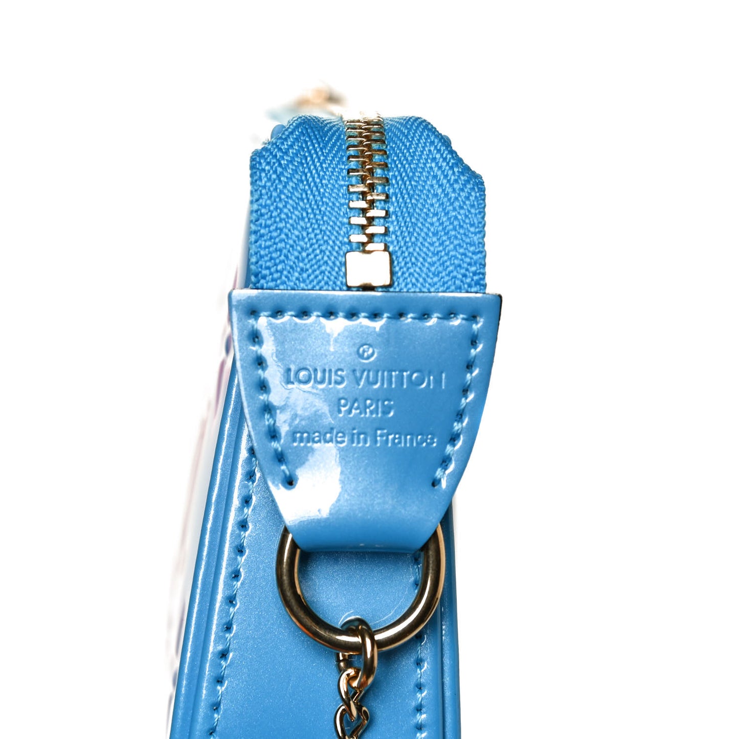 Vernis Valentine Mini Pochette Accessories Baby Blue Neon
