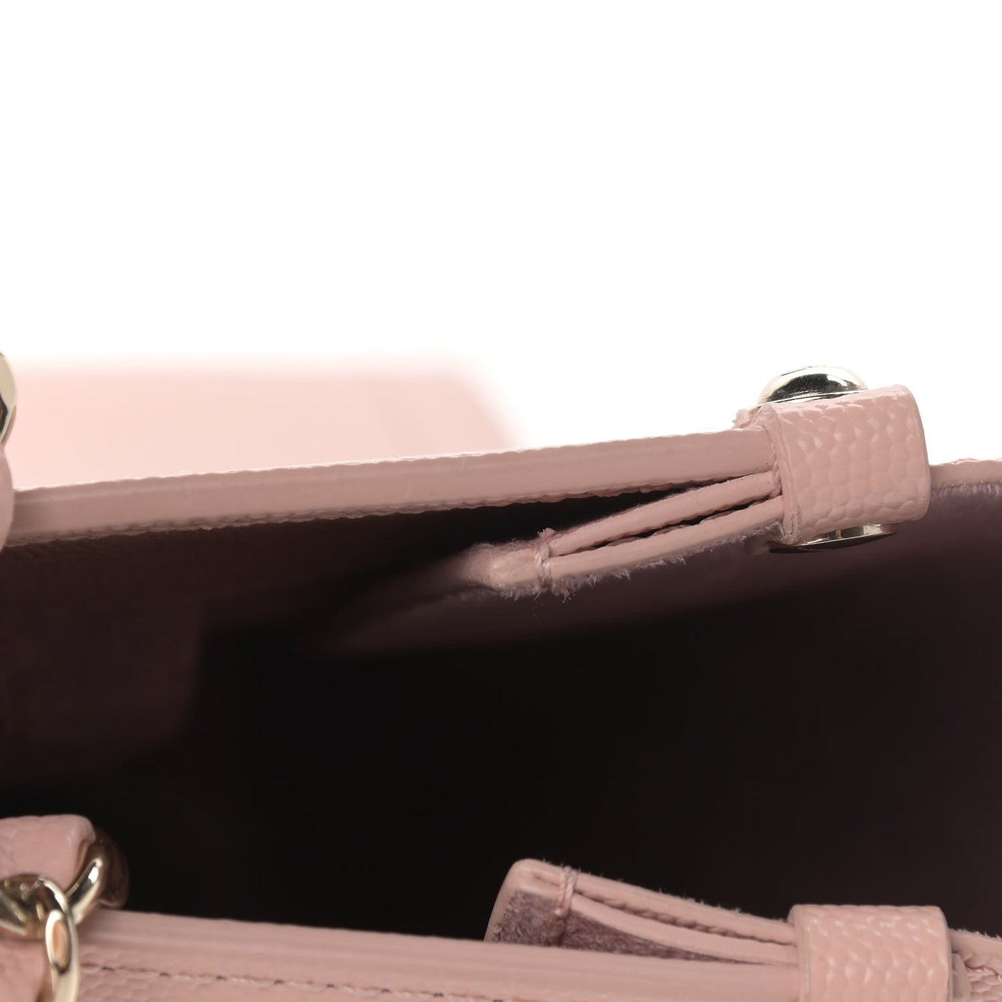 Caviar Small Studded Deauville Tote Light Pink