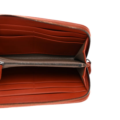 Bottega Veneta Nappa Intrecciato Zip Around Wallet Rust 5 of 11