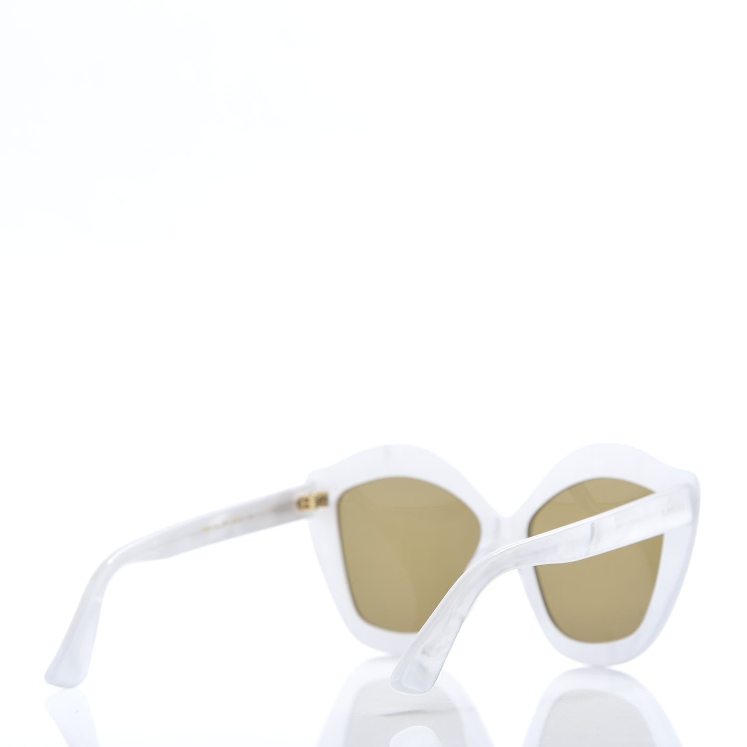 Gucci Cat Eye GG0117S Sunglasses White 4 of 8