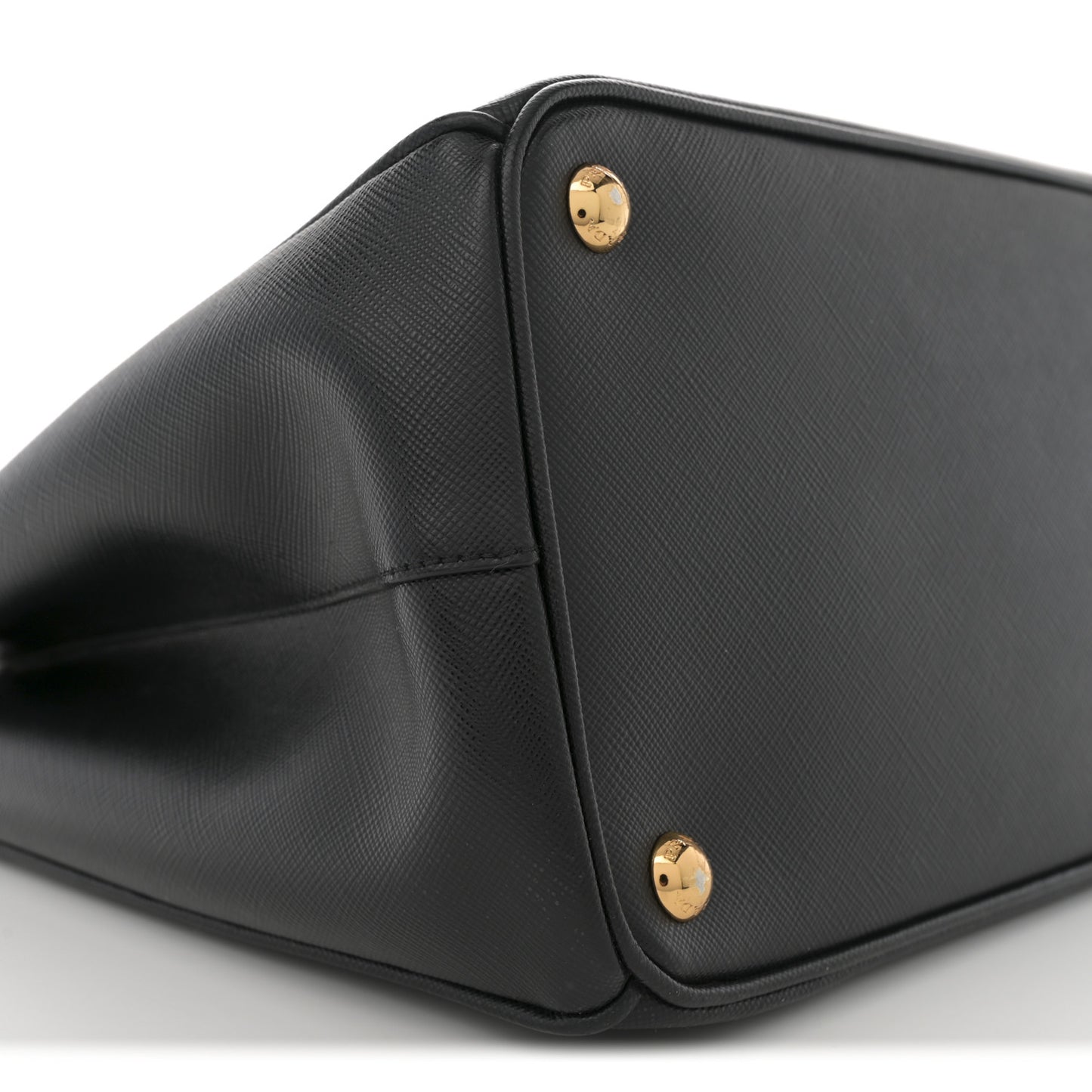 Saffiano Lux Large Galleria Double Zip Tote Black
