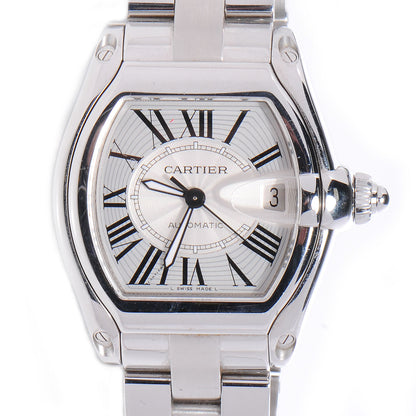 Cartier Stainless Steel 37mm Roadster Automatic Watch 1 of 7