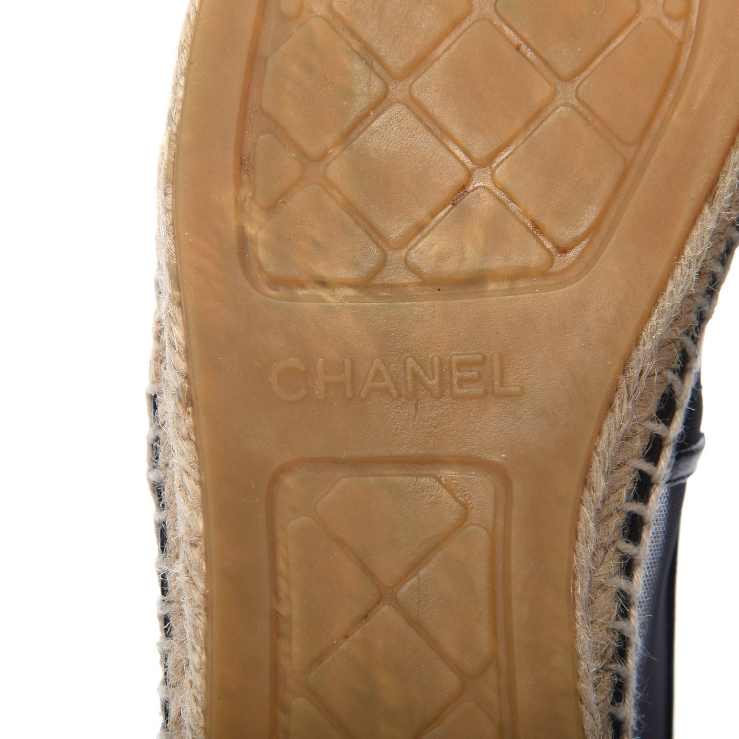 Mesh Grosgrain CC Espadrilles 38 Black
