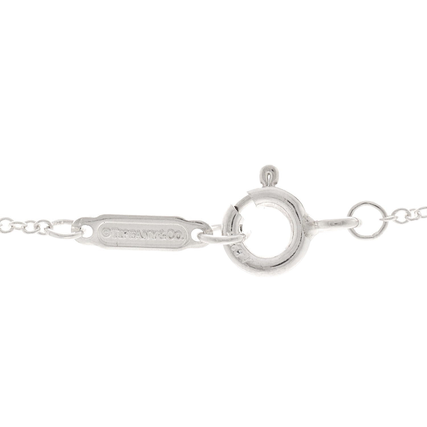 Tiffany Sterling Silver Enamel Small Return to Tiffany Heart Pendant Necklace Blue 5 of 5