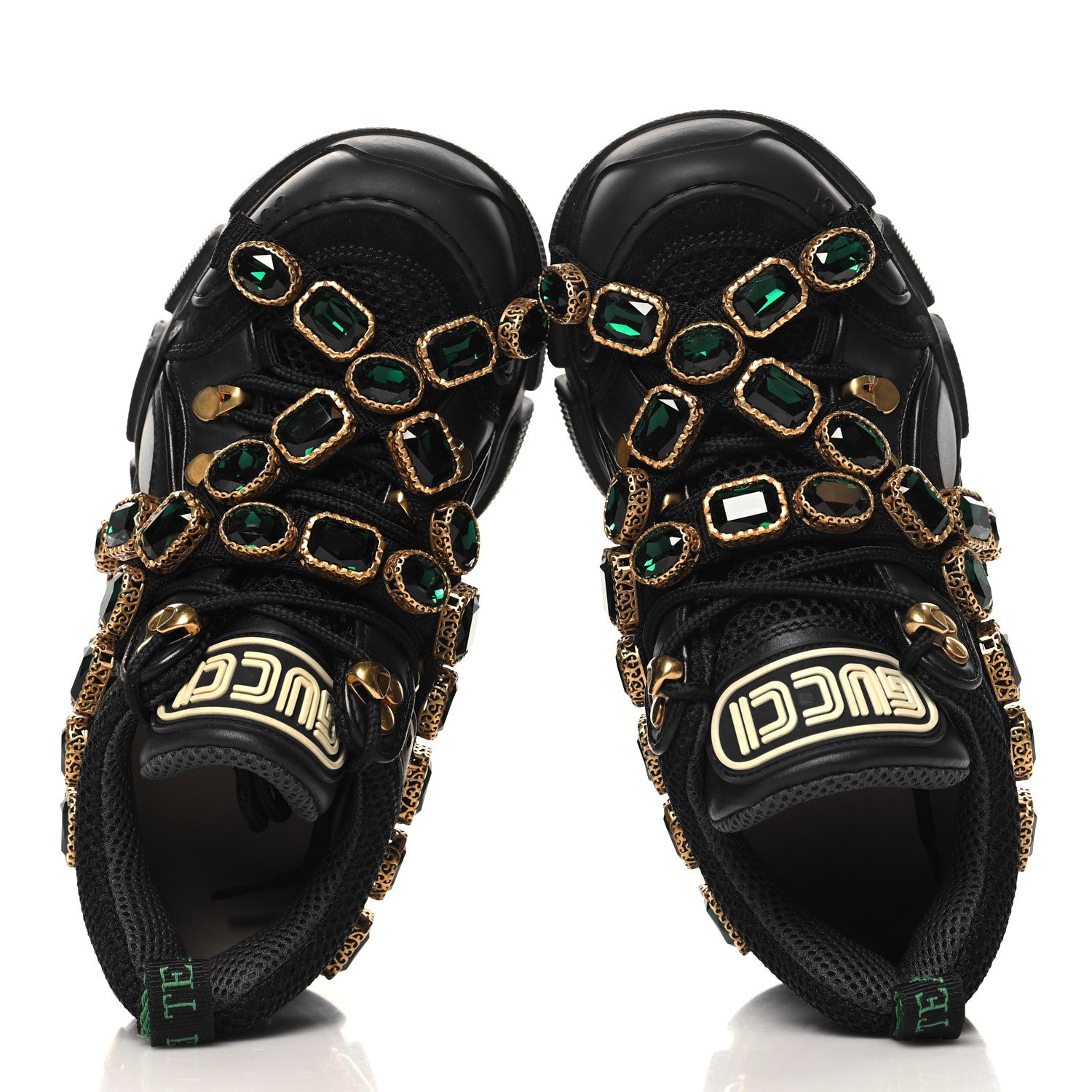 Gucci X SEGA Mesh Suede Calfskin Removable Crystals Womens