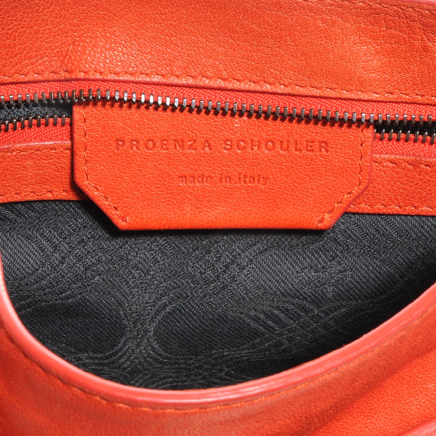 Leather PS1 Mini Pouch Messenger Bag Orange