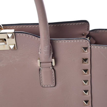 Valentino Garavani Vitello Small Rockstud Double Handle Tote Poudre 11 of 26