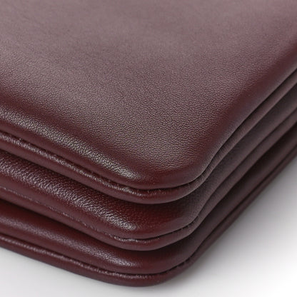 Celine Smooth Lambskin Small Trio Crossbody Bag Burgundy 7 of 8