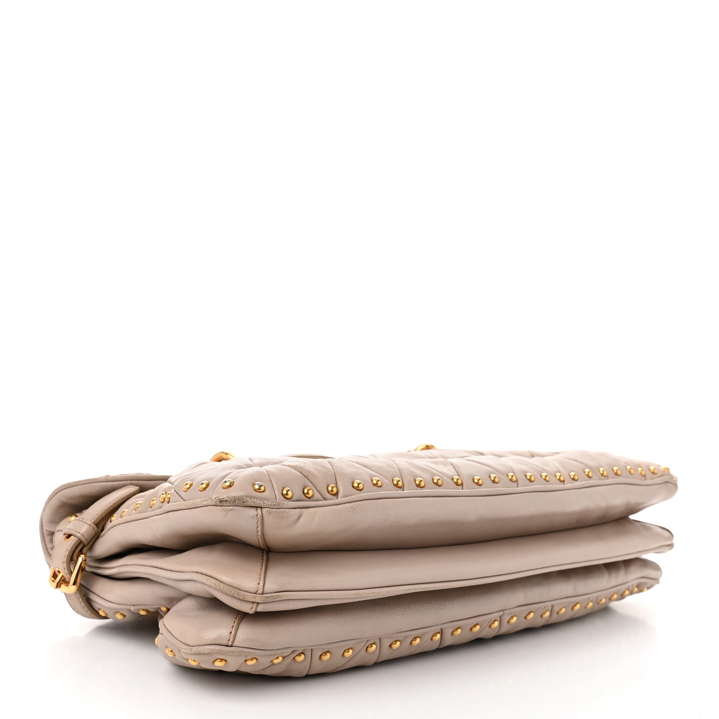 Nappa Quilted Studded Tote Cammeo