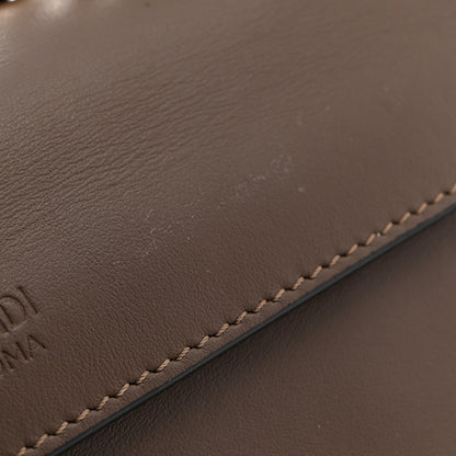 Fendi Vitello Century F is Fendi Bi-Color FF 1974 Embossed Small Kan I Shoulder Bag Maya Black 12 of 12