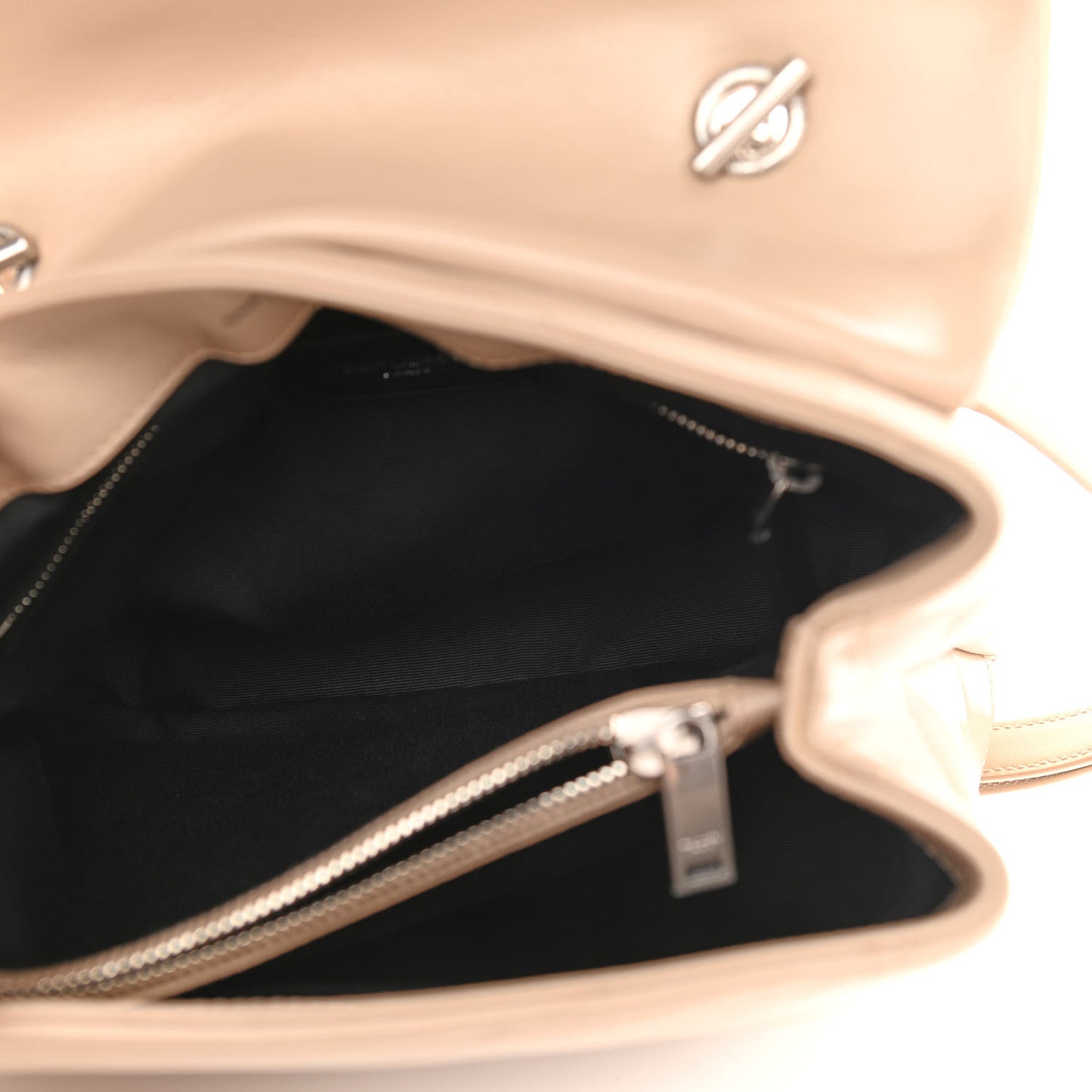 Calfskin Y Quilted Monogram Medium Loulou Satchel Dark Beige
